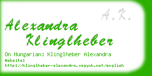 alexandra klinglheber business card